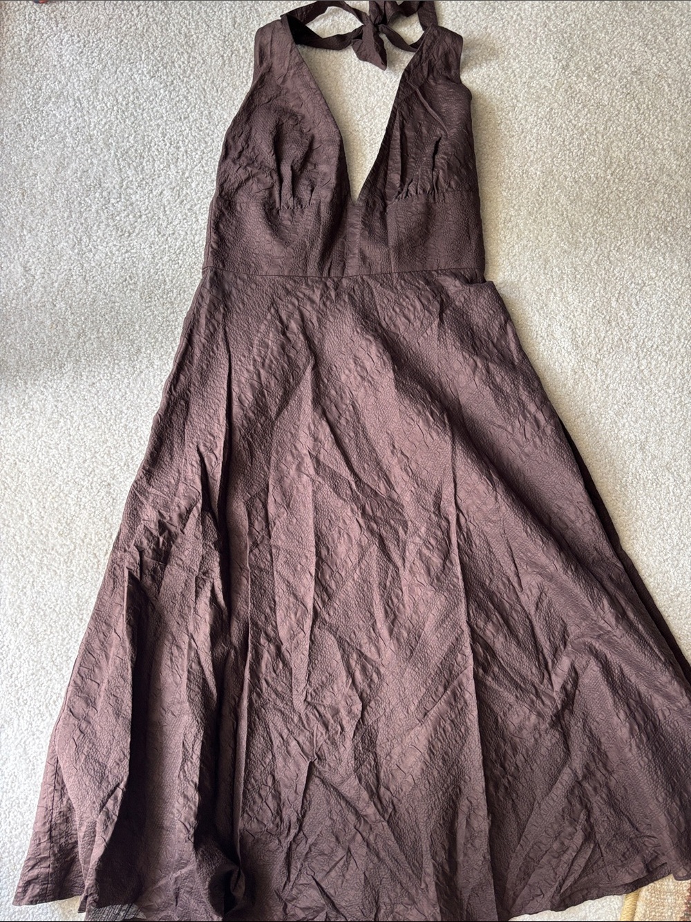J.Crew Halter Seersucker Dress